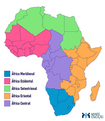 MAPA DA AFRICA DO SUL