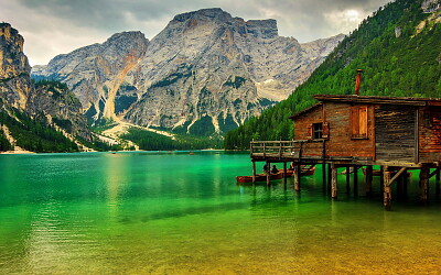 lago de Braies-Italia