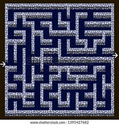 stone wall puzzle maze