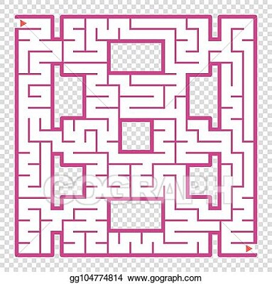 abstract square maze