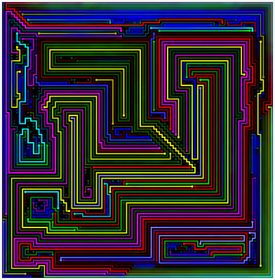 computer generated grid art