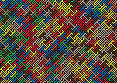 seamless colorful geometric pattern