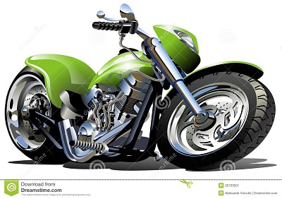 Cartoon Motorcycle