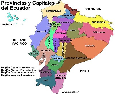 פאזל של PROVINCIAS DEL ECUADOR