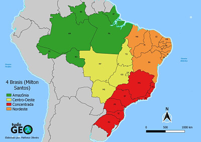 Regionalização Milton Santos e Maria Laura