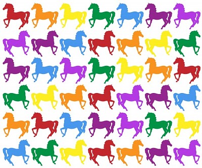 colorful horses