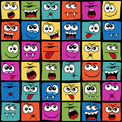 Funny Colorful Emotions