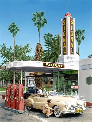 Gas station retro