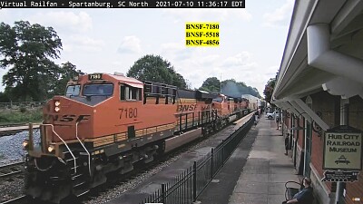 BNSF 7180 5518 4886  Spartanburg,SC/USA