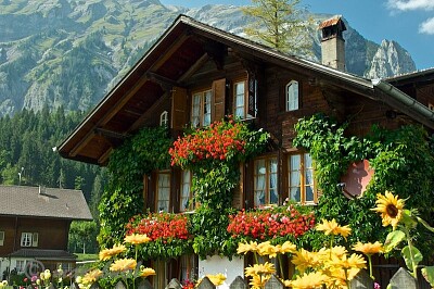 Casa alpina-Suiza