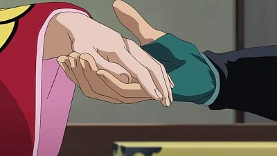 hisui toma de la mano a setsuna hanyo no yashahime