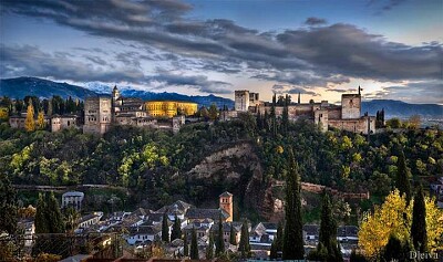 Atardecer en La Alhambra