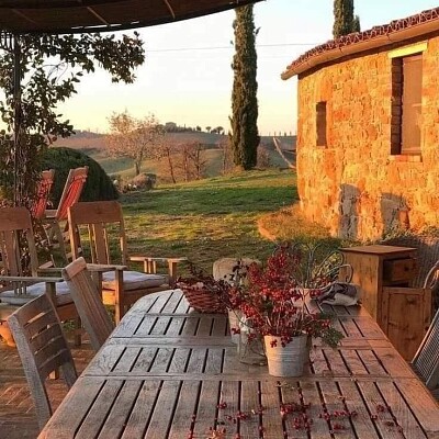 Terraza en la Toscana