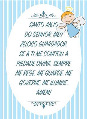 Oração Santo Anjo