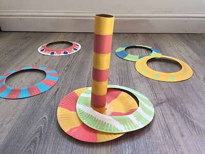 Juego con materiales reciclables