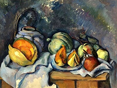 cézanne melon et fruits