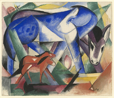 פאזל של Franz Marc premier animal