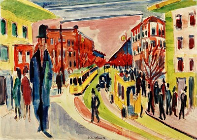 Kirchner scene de rue