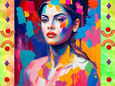 Mujer de colores