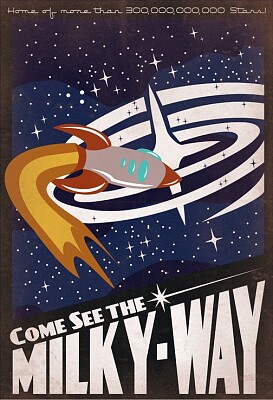 Milky Way Travel Poster