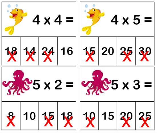 Exercices de multiplications