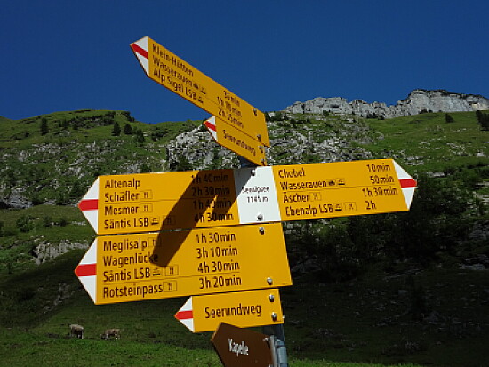 Alpstein Gebiet Schweiz