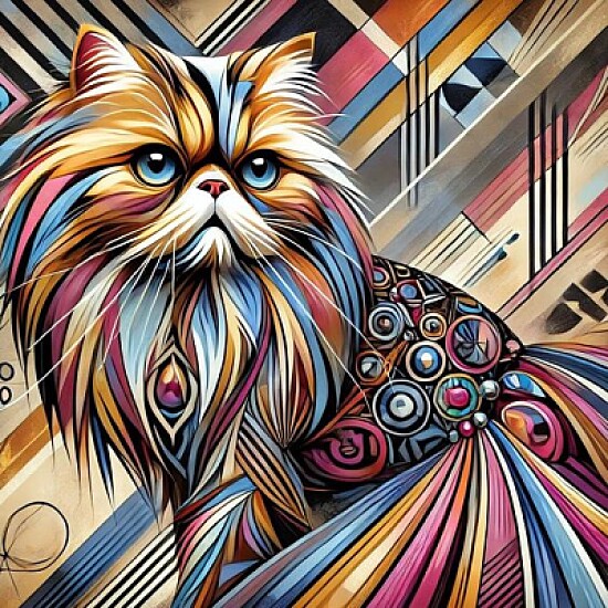 Persian Cat. etsy.com