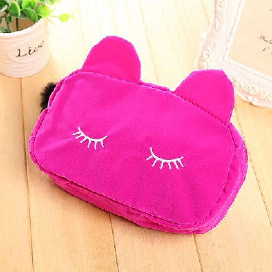 Pink cosmetic bag