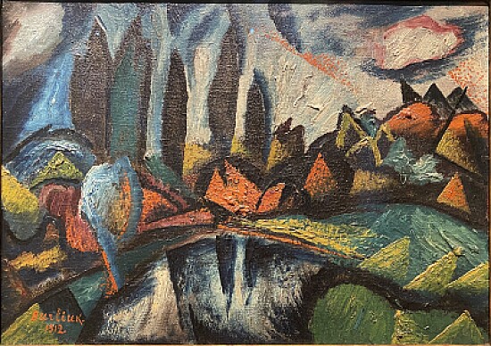 David Burliuk paysage 1912