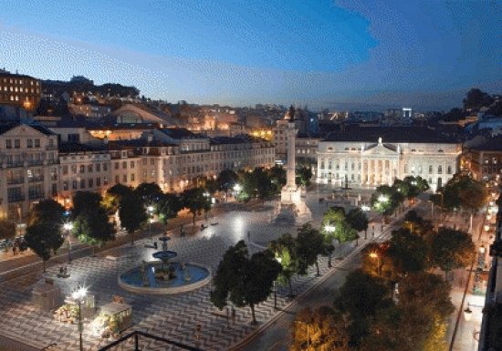 Rossio Square night