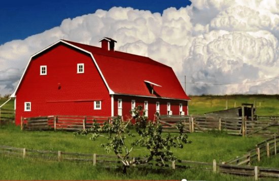 red barn