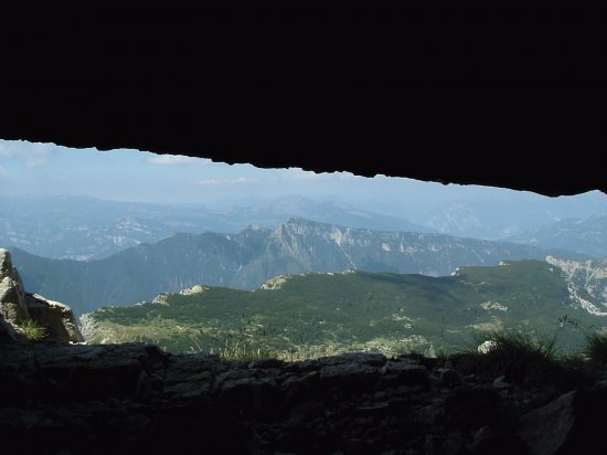 Veduta da una trincea cima Pasubio