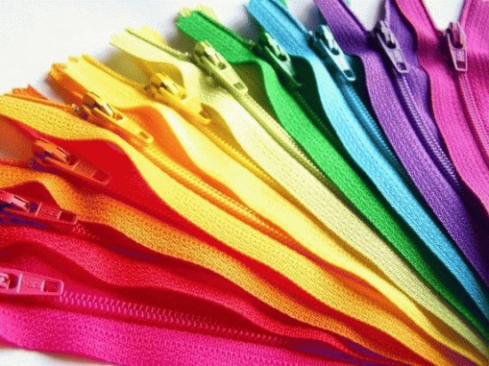 Colored Zippers