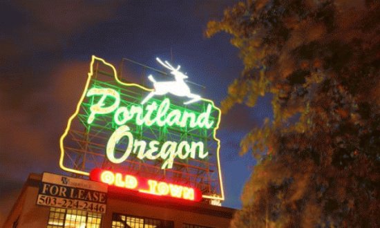 Portland Oregon Old Town Sign