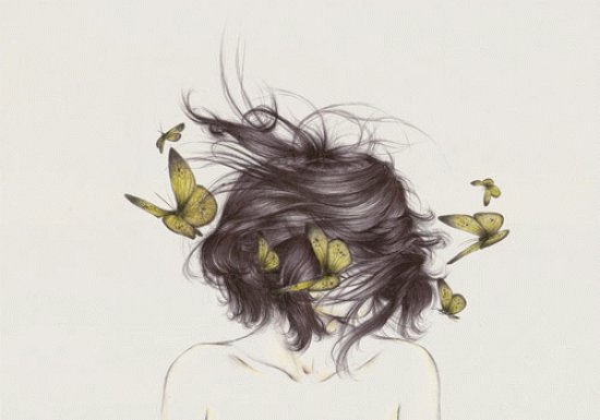 i 've butterflies in my hair