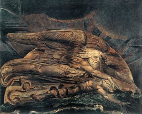 William Blake-Elohim Creating Adam