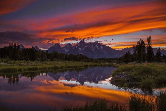 Puesta de Sol Parque Nacional Grand TetÃ³n