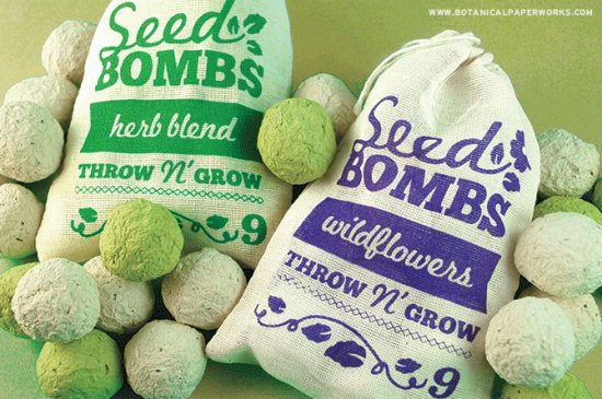 Interesting Throw N ' Grow Seed Bombs