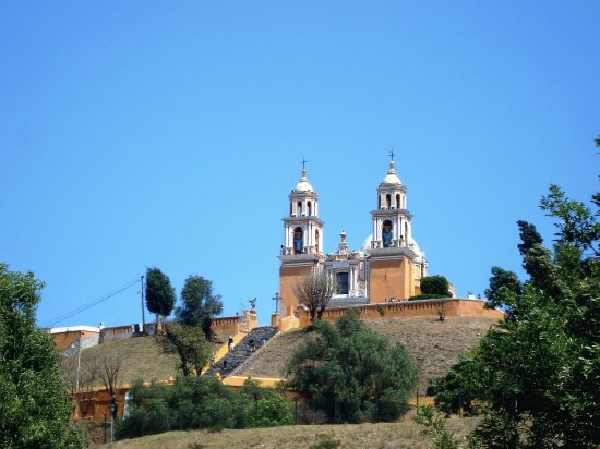 Templo en Cholula, Puebla.