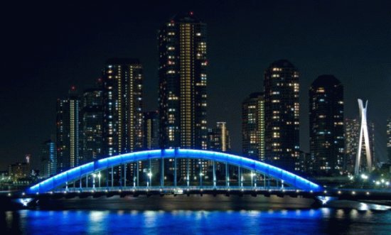 Eitai Bridge in Tokyo