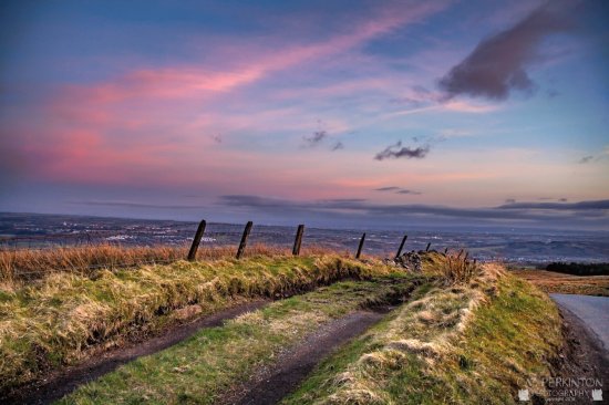 pink sky Scotland