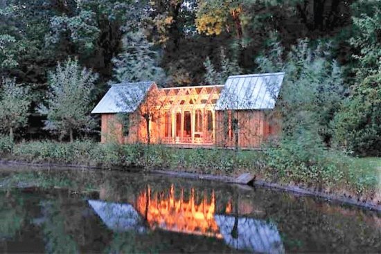 by the lake