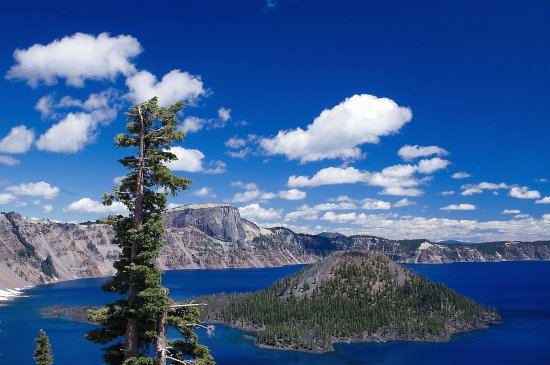 Wizard Island in Crater Lake