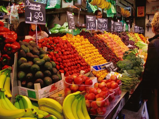 La Boqueria, Las Ramblas, Barcelona, Spain