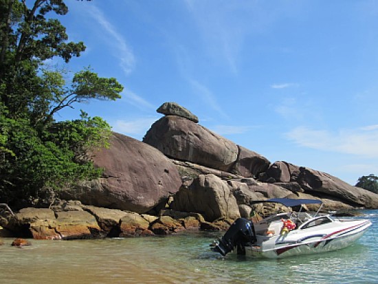 Praia em Ilha Grande