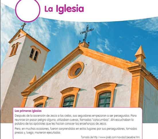 Iniciamos con el trabajo sobre la iglesia.