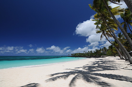 Playa tropical con arena blanca