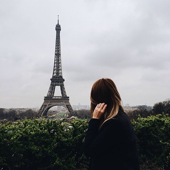 Paris in a cloudy day