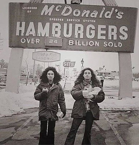 Eddie Van Halen and David Lee Roth