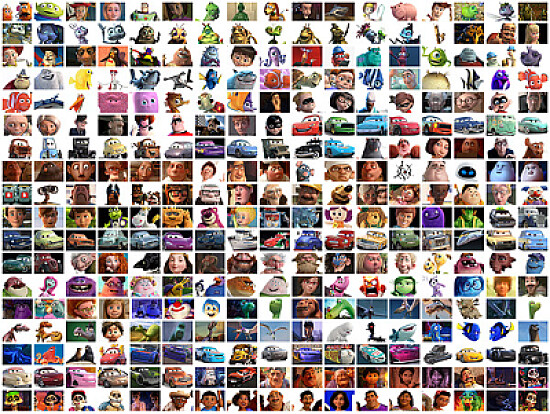 Disney pixar characters